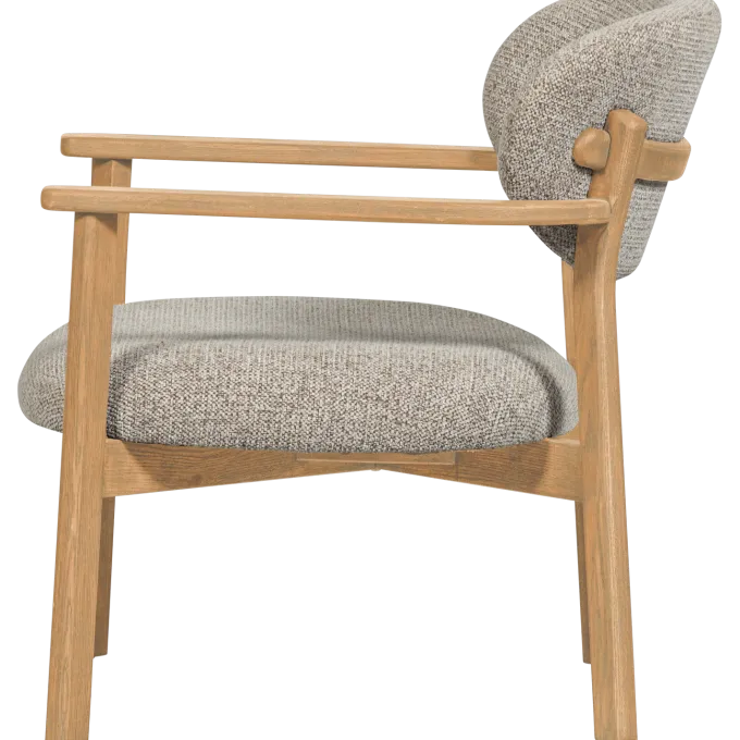Woood Udar fauteuil met houten frame naturel