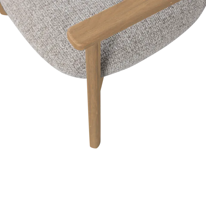 Woood Udar fauteuil met houten frame naturel