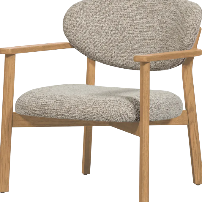 Woood Udar fauteuil met houten frame naturel