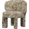Woood Upke fauteuil met dessin naturel/bruin
