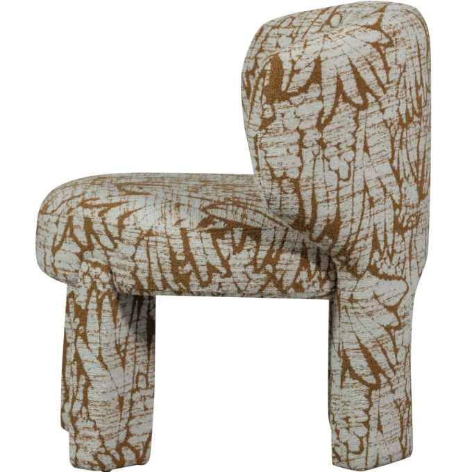 Woood Upke fauteuil met dessin naturel/bruin