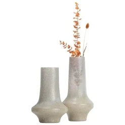 Woood Vaas Mid Century Glas jade groen - 2 maten
