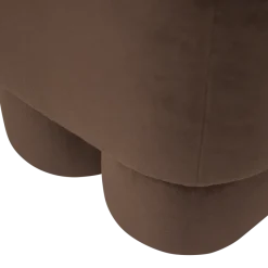 Woood Valen Poef Velvet Bruin [FSC]