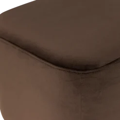 Woood Valen Poef Velvet Bruin [FSC]