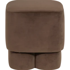 Woood Valen Poef Velvet Bruin [FSC]