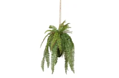 Woood Varen hangende kunstplant groen 58cm