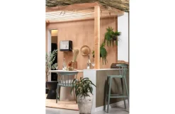 Woood Varen hangende kunstplant groen 58cm
