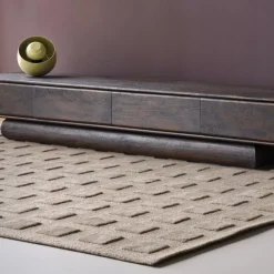 Woood Veya Vloerkleed 170x240 Cm Wol/Katoen Zand