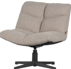 Woood Vinny Draaifauteuil bouclé Zand