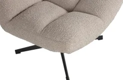 Woood Vinny Draaifauteuil bouclé Zand