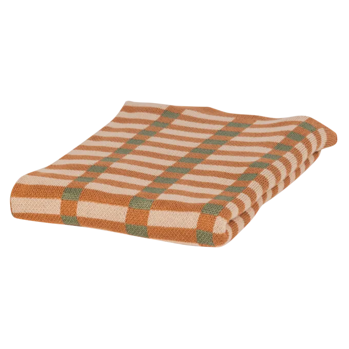 Woood Vola Plaid 130x170 Cm Groen/Oranje