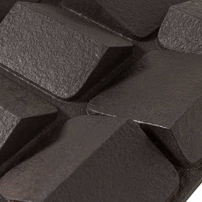 Woood Wanddeco Axis betonlook bruin