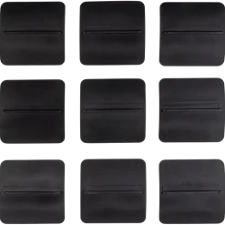 Woood Wanddeco Nami metaal nikkel - set van 9
