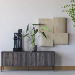 Woood Wanddeco Tide betonlook zand