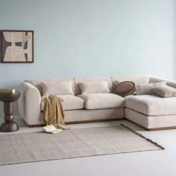 Woood Weavly Vloerkleed 170x240 Cm Wol Bruin/Naturel
