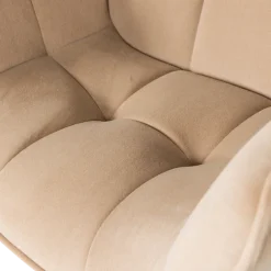 Woood Wibo Draaifauteuil Mat Velvet Zand [fsc]