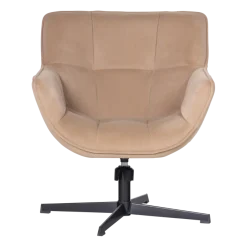 Woood Wibo Draaifauteuil Mat Velvet Zand [fsc]