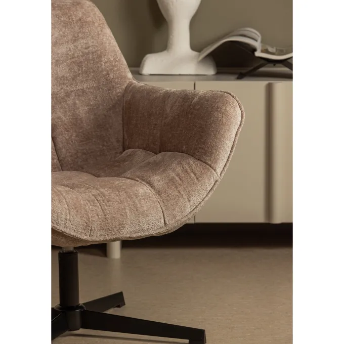 Woood Wibo draaifauteuil taupe