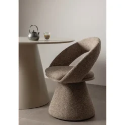 Woood Winter draaibare eetkamerstoel naturel melange