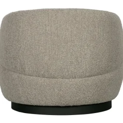 Woood Woolly draaifauteuil bouclé naturel gemeleerd