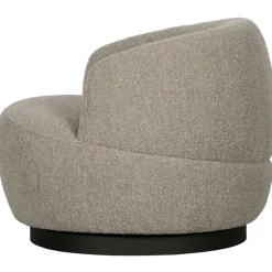 Woood Woolly draaifauteuil bouclé naturel gemeleerd