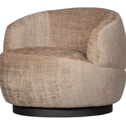 Woood Woolly draaifauteuil chenille zand