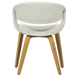 Woood Yossi eetkamerstoel naturel met houten poot naturel