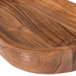 Woood YUKI serveerplank ovaal acacia hout naturel