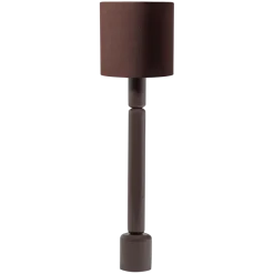 Woood Zivian Vloerlamp Hout Hoogglans Donkerbruin [fsc]
