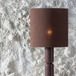 Woood Zivian Vloerlamp Hout Hoogglans Donkerbruin [fsc]